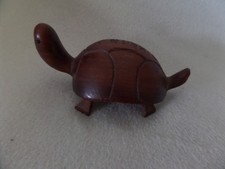 Holzfigur "SCHILDKRÖTE" handgeschnitzt, Größe ca. 13x7,5cm