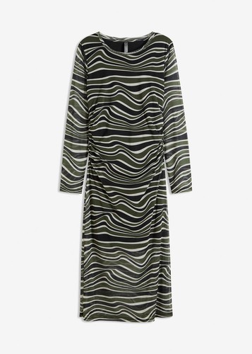 Bedrucktes mesh kleid - bedrucktes, mesh-kleid