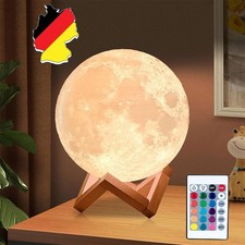 Mondlampe 3d Mondleuchte Nachtlicht Tischlampe kabellos dimmbar Nachtleuchte