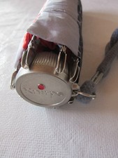 Knirps Regenschirm Schirm alt  grau, schwarz, rot Top wie Neu