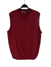 Chaps Herren Pullunder L Rot