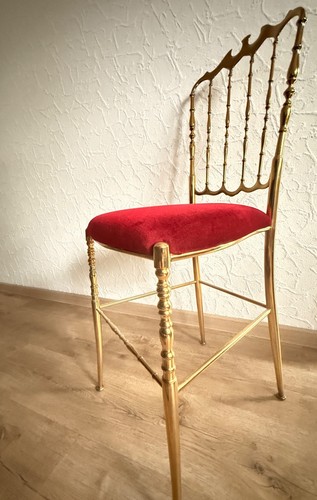 Chiavari sessel roter - roter, samt