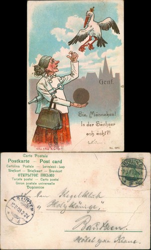 Scherzkarte alte frau - scherzkarte, und