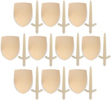 10x Ritterschild ohne Schlaufe