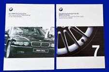 BMW 7er E38 Facelift Prospekt Brochure plus Sonderausstattungen 1999 B5