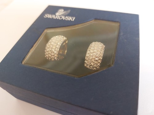 Creolen ohrclip von - creolen, swarovski