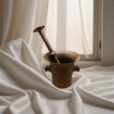 Bronze Mörser mit Stößel. ca. 1910 Apotheker Mörser