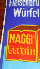 Originales altes Maggi Schild um 1920 aus Tante Emma Laden Emailleschild gewölbt