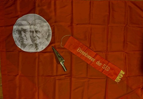 Ddr fahnentuch ehrenbanner - -, fahnentuch,