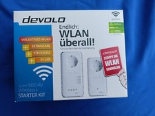 Devolo Starter Kit 500 AV Wireless+ Steckdosen Netzwerk 500Mbps Adapter -Triple