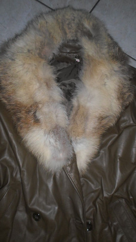 Damen mantel ledermantel - mantel,