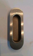 Griffmuschel oval Edelstahl matt VA  35 x 105 mm Schiebetürmuschel