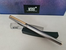 MONTBLANC Titano Nr.17100 "M" Füllhalter Patronenfüller grau gold