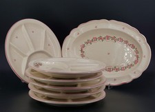 R5 6 Fondueteller + Servierschale Keramik Zell am Harmersbach Lucia