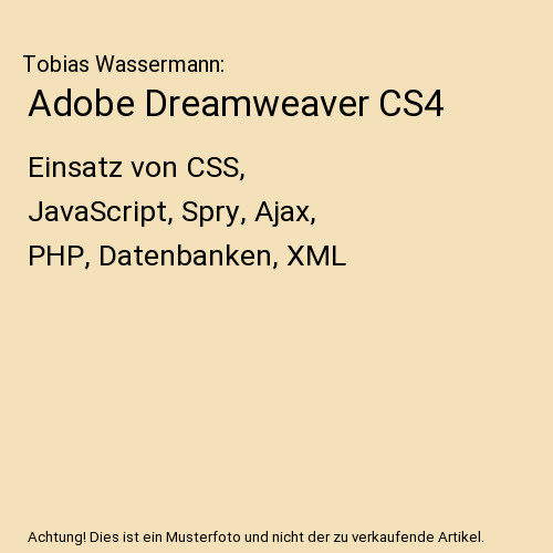 Adobe dreamweaver cs4 einsatz - cs4:,