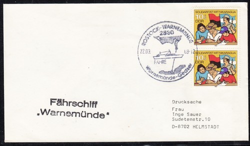 Ddr schiffspost 1989 fs - "ddr, "fs