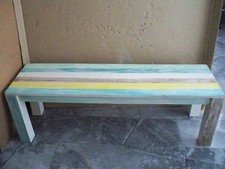 Sitzbank 140 cm  "Farbenmix"