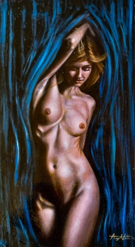 Handgemalt öl auf leinwand - -,