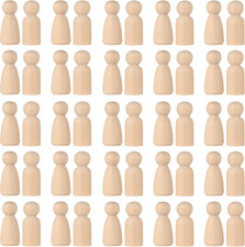 60 Holzfiguren zum Bemalen DIY