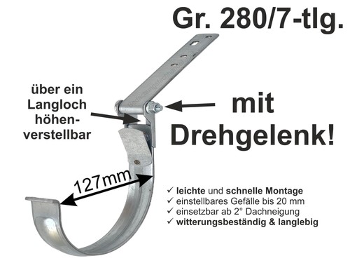 Verzinkter rinnenhalter - verzinkter,