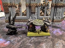 Warhammer Fantasy ToW Zwergen-König mit Schildträgern, Zinn