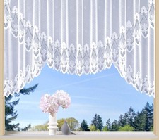 Weckbrodt Kuvert-Store Mara, Jacquard mit Kräuselband, halbtransparent, weiß