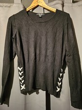 Pullover mit Schnürung, Gr. L von Amisu