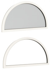 Kunststoff Rundbogenfenster Fenster halb rund mit Bogen Rundbogenfenster 2-fach