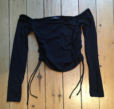 Bershka top gerafft - top,
