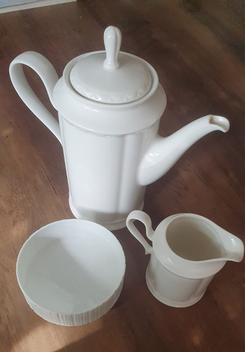Porzellan kaffee set weiß - porzellan, kaffee-set