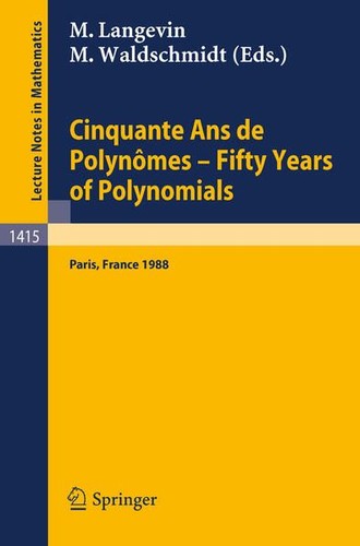 Cinquante ans polynomes - ans,