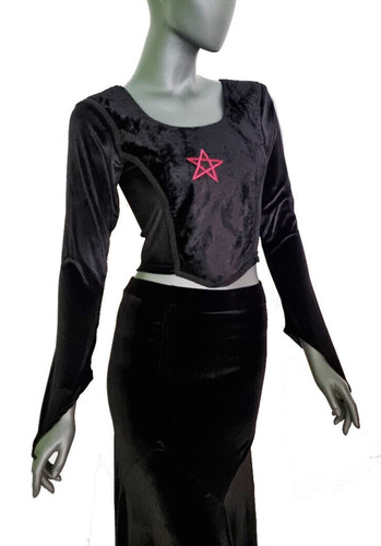 Corsagen top pentagramm - , corsagen-top