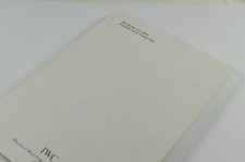 IWC KATALOG RAR 2000/2001 OHNE PREISLISTE RARITÄT CATALOGUE