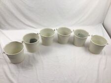 6 Zinkeimer Zink Eimer Pflanztopf Blecheimer  Dekoration H: 14,5 / D: 16,5  #02