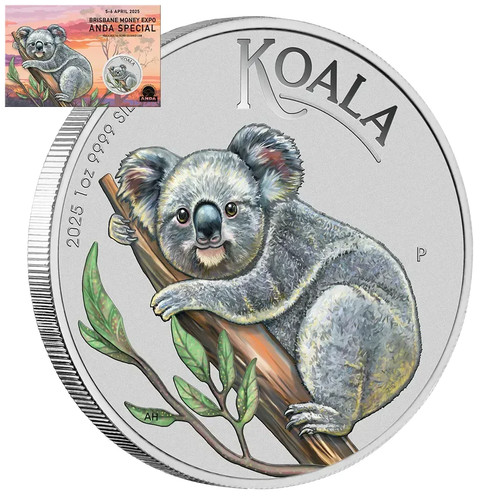 Silbermünze koala coin show - coin,