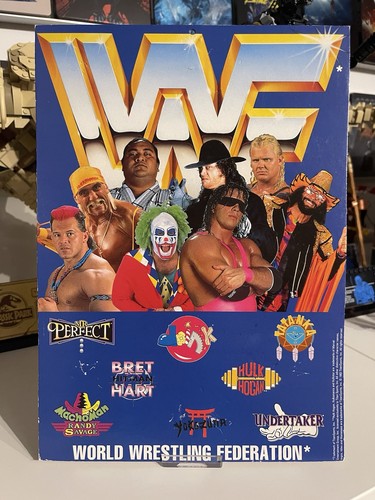 Wwf wrestling pin display - wrestling,