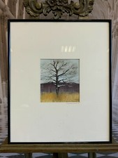 AQUARELL LANDSCHAFT GERAHMT AM