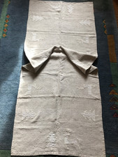 Tischdecke, Läufer mit Applikation "Weihnachten / Rentier"  Bauernleinen 66x167