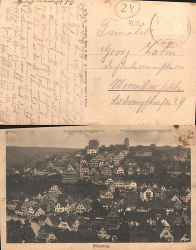 Altensteig gesamtansicht 1924 - gesamtansicht,