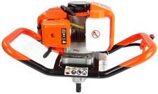 Benzin Erdbohrer 5,2 PS Erdlochbohrer Pfahlbohrer Erdbohrgerät Bohrgerät