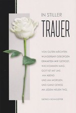 In Stiller Trauerkarte