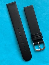 Eichmüller Lederband Nappa 18 mm schwarz Uhrband Band Uhrarmband ohne Naht
