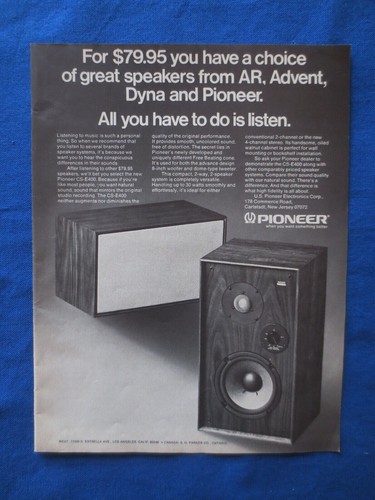 Pioneer e400 ar - cs-e400, "ar