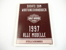 Harley Davidson Sportster XL XLH 883 1200 Zusatz Werkstatthandbuch Modelle 1997