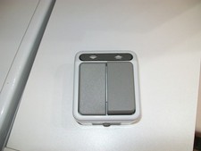 Merten Aquastar Aufputz Feuchtraum IP44 grau Schalter rolladenschalter