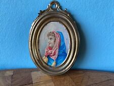 Altes Bild Bilderrahmen Goldblech. Puppenstube Puppenhaus dollhouse picture