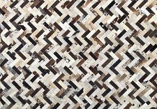 Leder Teppich 160x230 cm 100%