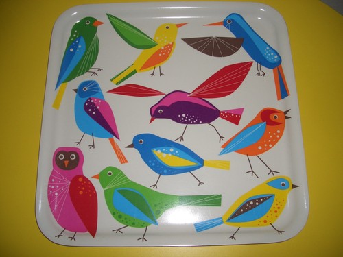 Tablett vögel vogel bunt ikea - vögel,