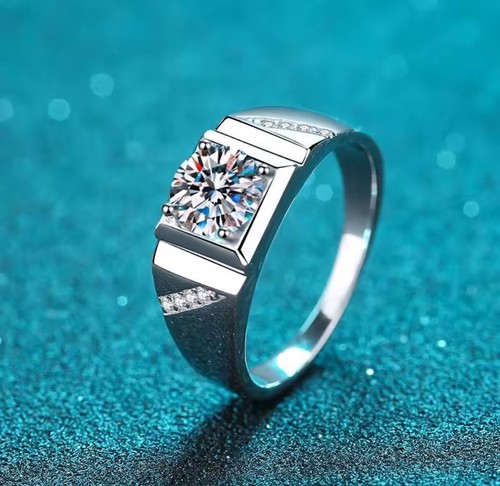 Herrenring moissanite 2ct - moissanite,