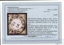 Dt. Reich: Mi.Nr.11 Taxis-K1